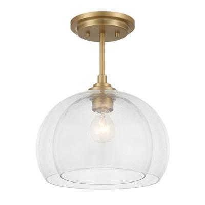 Glint 12'' 1-Light Convertible Semi Flush,Pendant by Minka-Lavery