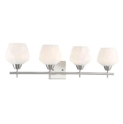 4 Light, Bath Fixture In Metal