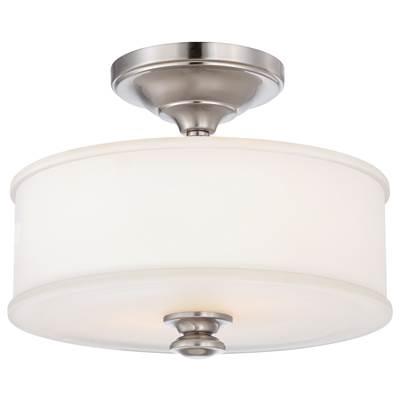 2 Light Semi Flush Mount