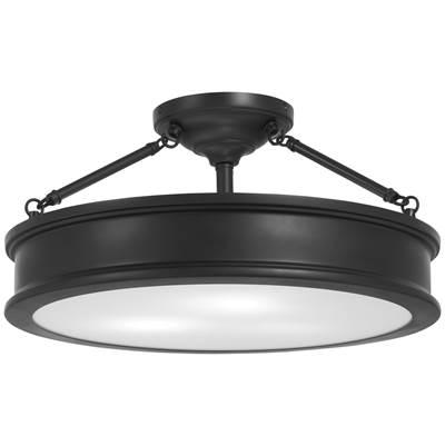 3 Light Large Semi Flush