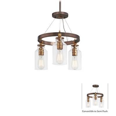 Semi Flush ( Convertible To Pendant)