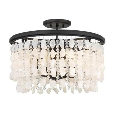 Shimmering Elegance 4 Light Semi Flush by Minka-Lavery