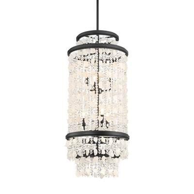 Shimmering Elegance 6 Light Foyer Pendant by Minka-Lavery