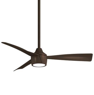 Skinnie 44 in. LED Indoor Oil Rubbed Bronze Ceiling Fan with Remote by Minka Aire