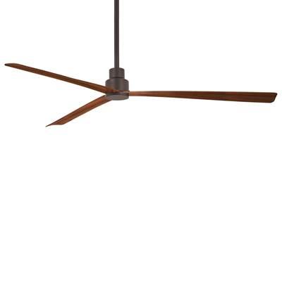 Simple 65 in. Oil Rubbed Bronze Ceiling Fan with Remote