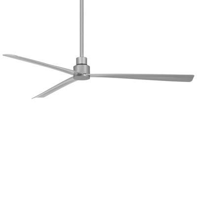 Simple 65 in. Silver Ceiling Fan with Remote by Minka Aire