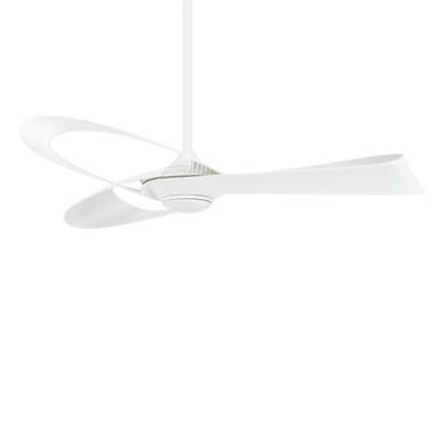 Bowie 52 in.  Flat White Ceiling Fan with Remote by Minka Aire