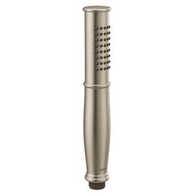 Brushed nickel eco-performance handshower by Moen
