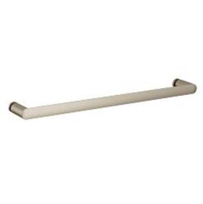 Contemporary Round Glass Install 18'' Towel Bar, Bn by Moen
