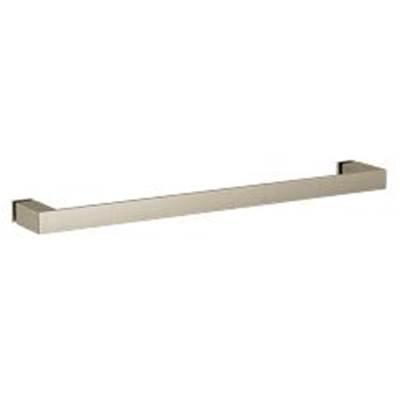 Contemporary Square Glass Install 18'' Towel Bar, Bn