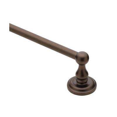 Old World Bronze 18'' Towel Bar by Moen