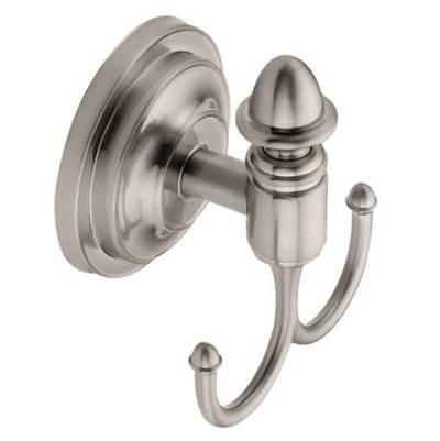 Brushed Nickel Double Robe Hook