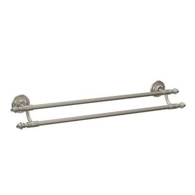 Brushed Nickel 24'' Double Towel Bar by Moen