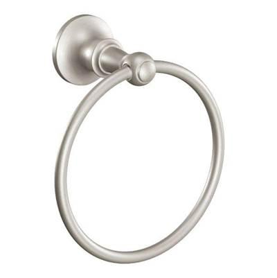 Brushed Nickel Towel Ring by Moen