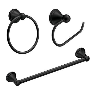 Matte Black Paper Holder Towel Bar Towel Ring