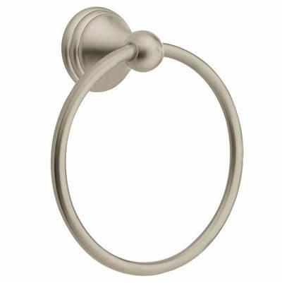 Brushed Nickel Towel Ring by Moen