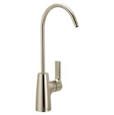Polished nickel one-handle beverage faucet by Moen