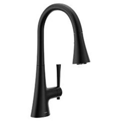 Matte Black One-Handle Pulldown Kitchen Faucet by Moen