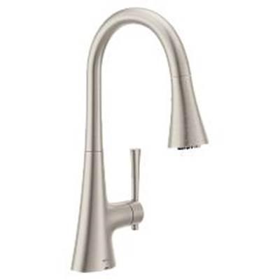 Spot Resist Stainless One-Handle Pulldown Kitchen Faucet by Moen