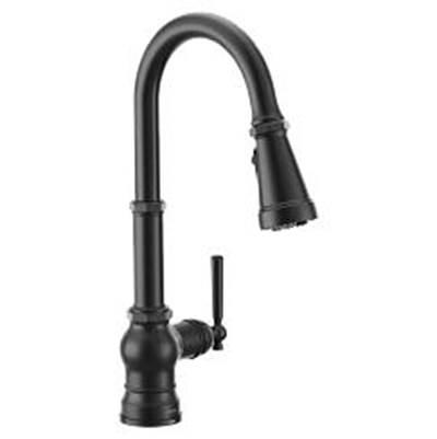 Matte Black One-Handle Pulldown Kitchen Faucet