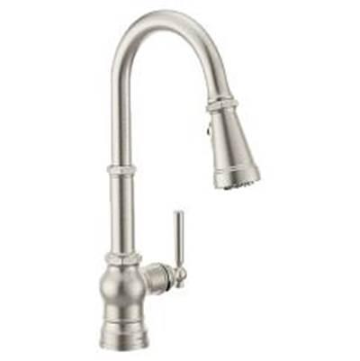 Spot Resist Stainless One-Handle Pulldown Kitchen Faucet by Moen