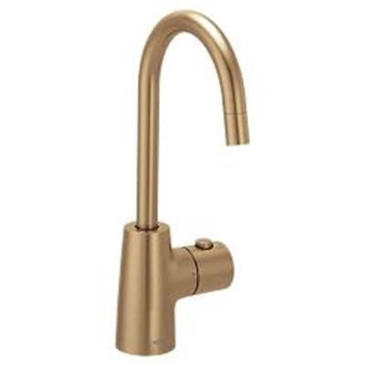 Bronzed gold (bzg) one-handle undermount beverage faucet