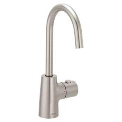 Spot resist stainless one-handle undermount beverage faucet by Moen