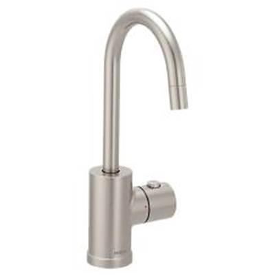 Spot resist stainless one-handle undermount beverage faucet