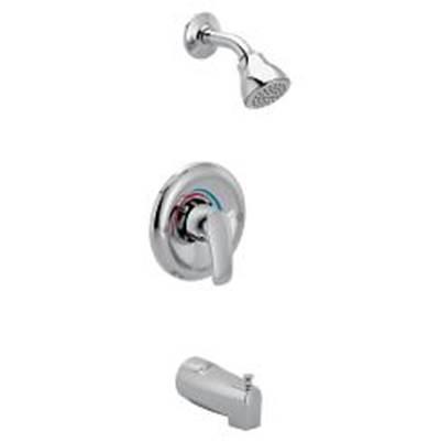 Chrome Posi-Temp(R) tub/shower by Moen