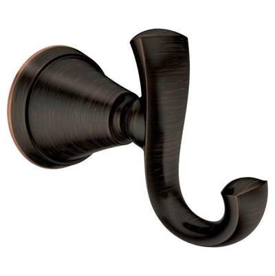 Mediterranean Bronze Double Robe Hook by Moen