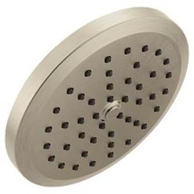 Brushed nickel one-function 6-3/4'' diameter spray head rainshower by Moen