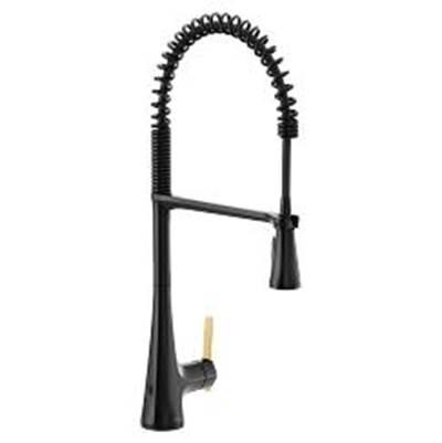 Matte Black One-Handle Kitchen Faucet by Moen