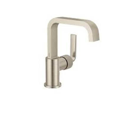 Brushed Nickel One-Handle Bathroom Faucet by Moen