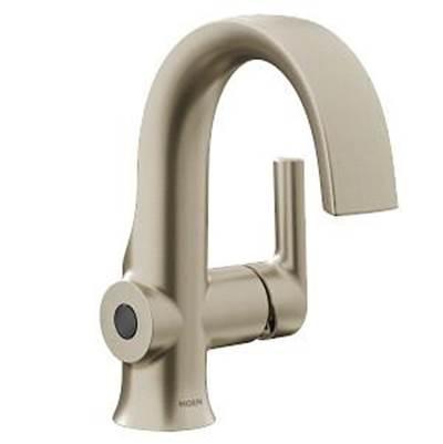Brushed Nickel One-Handle Bathroom Faucet by Moen