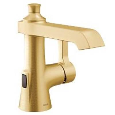 Brushed Gold One-Handle Bathroom Faucet by Moen