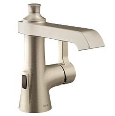 Brushed Nickel One-Handle Bathroom Faucet by Moen