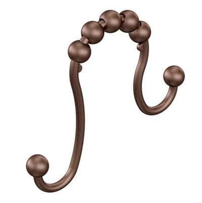 Old World Bronze Shower Curtain Rings by Moen