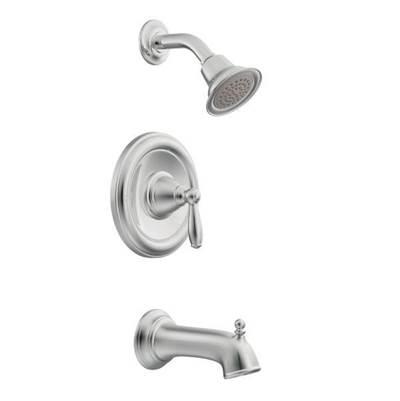 Chrome Posi-Temp(R) tub/shower by Moen