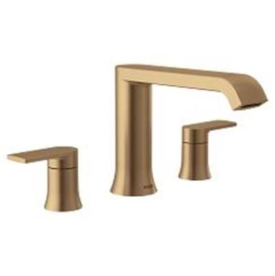 Genta Two Handle Roman Tub Bzg - Bronzed Gold by Moen