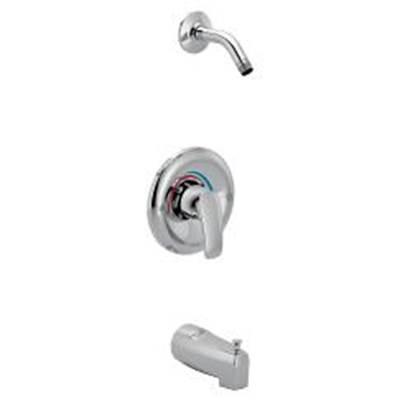 Chrome Posi-Temp(R) tub/shower by Moen