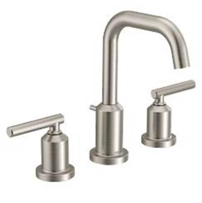 Brushed Nickel Two-Handle Bathroom Faucet by Moen