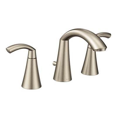 Brushed Nickel Two-Handle Bathroom Faucet by Moen