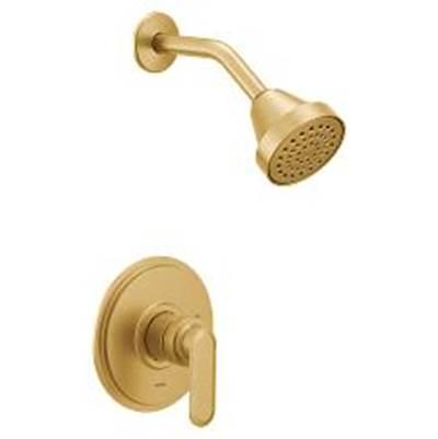 Brushed gold M-CORE 2 series shower only by Moen