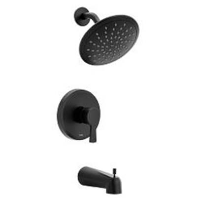 Matte black M-CORE 2 series tub/shower