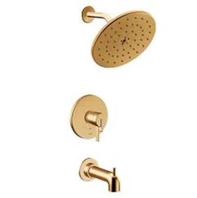 Cia Brushed Gold M-Core 4-Series Tub/Shower by Moen