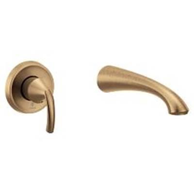 Glyde 1h Wall Mount Tub Bzg - Bronzed Gold by Moen