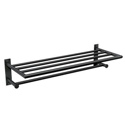 Matte Black Towel Shelf by Moen