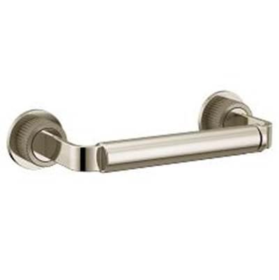 Brushed Nickel/Polished Nicke Pivoting Paper Holder by Moen