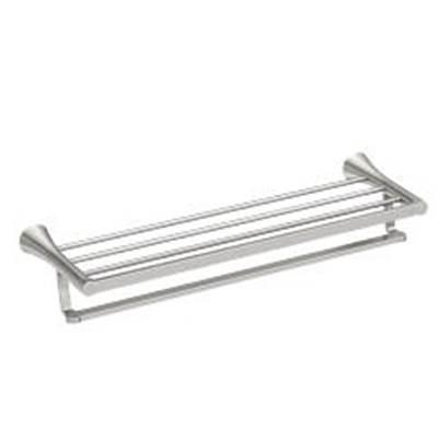Brushed Nickel Towel Shelf by Moen