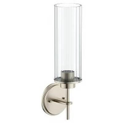 Brushed Nickel One Globe Bath Light by Moen